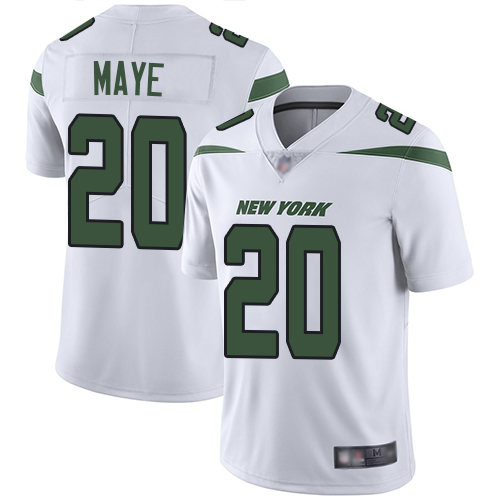 New York Jets Limited White Youth Marcus Maye Road Jersey NFL Football #20 Vapor Untouchable->nfl t-shirts->Sports Accessory